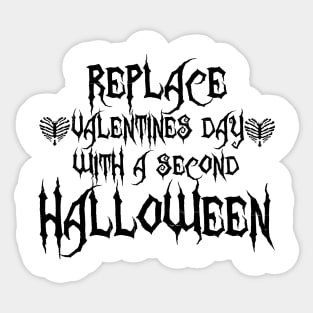 Replace Valentines Day With A Second Halloween Sticker